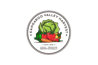 do superior organic style logo for kangaroo valley harvest