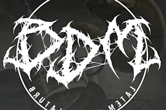 design a brutal death metal logo