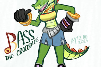 draw your character in sonic the hedgehog style