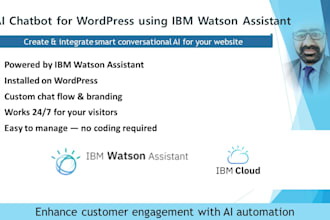 build an ai chatbot using IBM watson assistant on your wordpress website