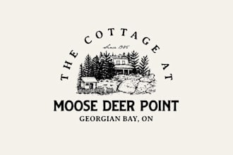 design beautiful summer cabin revamp logo