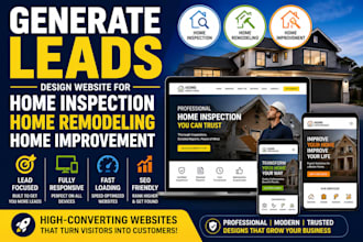 build home inspection home remodeling home improvement website generates leads