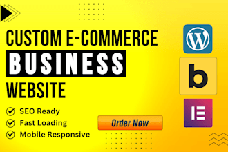 build your custom SEO friendly wordpress business site with bricks or elementor