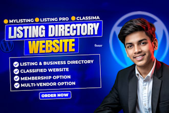 build wordpress listing directory and listingpro mylisting classified website