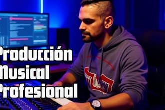 producción musical profesional en estilos trap, reguetón, electrónica y pop