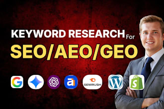 seo, GEO, and aeo based keyword research for your business