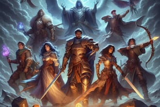draw your dnd group party illustration