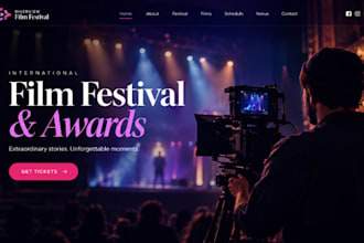 design wix festival website squarespace indie film website actress website
