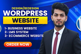 develop wordpress business, lms, and ecommerce website
