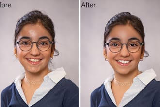 headshot retouch, portrait image editing for corporate and instagram