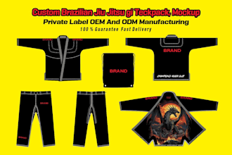 design custom bjj gi jiu jitsu kimono tech pack manufacturer