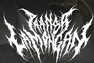 design a brutal slam metal logo
