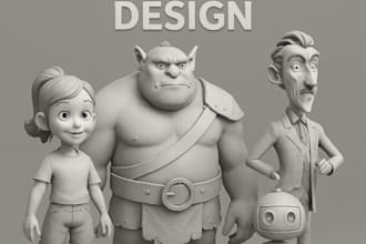 sculpt 3d character models for 3d printing