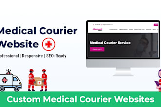 medical courier website courier website logistic website medical courier website