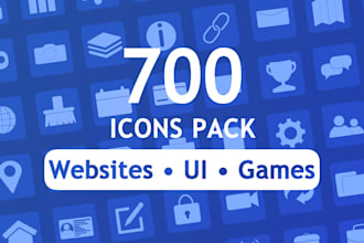 sell a 700 png icons pack for games, apps, and websites