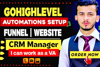 design ghl funnel, gohighlevel website, setup ghl automation
