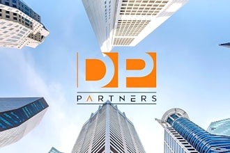 design modern luxury property, construction, real estate, mortgage logo