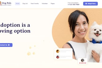 design squarespace animal adoption website animal welfare site pet shelter site