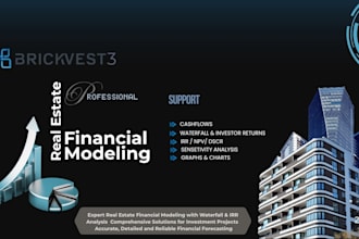 do real estate financial model with cf, irr and waterfall