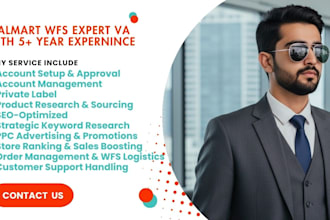 be your walmart virtual assistant, walmart wfs expert