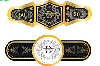 design modern cigar logo, cigar label, cigar band, cigar ring or cigar box