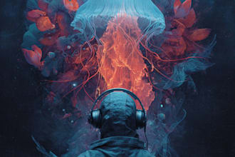 design stunning anime album cover art