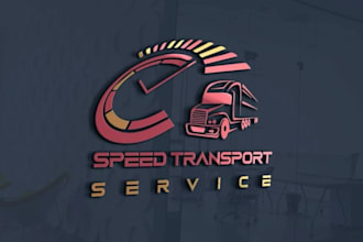 design towing auto trucking, transport, and logistics logo