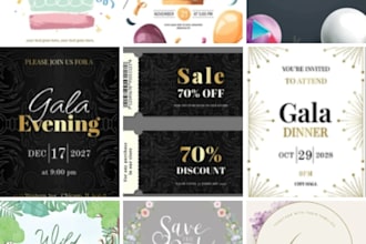 elegant digital invitations for birthdays, parties and more