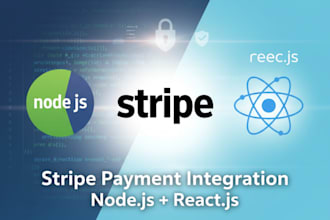 develop a full stripe payment system in reactjs and nodejs