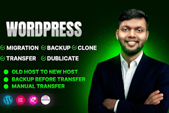 migrate transfer backup move restore wordpress site 1 hour