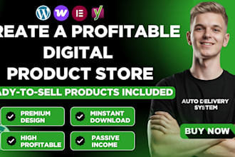 create profitable digital products store with digital products