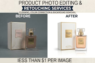do bulk product image editing and retouching  in photoshop