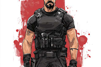 do a charcter of comic or design your comic character
