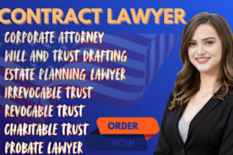 write revocable and irrevocable trust agreements for your estate