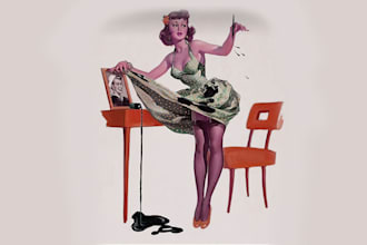 design a pin up girl and pin up girls art