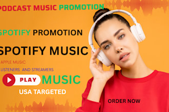 trend your spotify on top 5 with organic spotify music promotion
