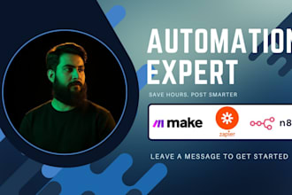 automate with zapier, make and n8n for automated workflows