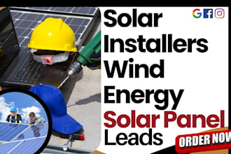 generate solar wind energy solar panel installers leads build solar website