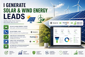 generate solar, wind energy leads, solar panel lead retell ai hubspot crm