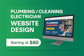 build a professional plumbing or cleaning service website in wordpress