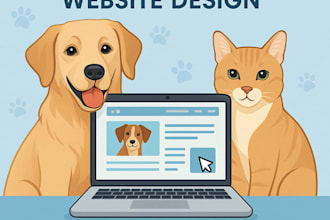 create a modern veterinary or pet clinic website with online booking