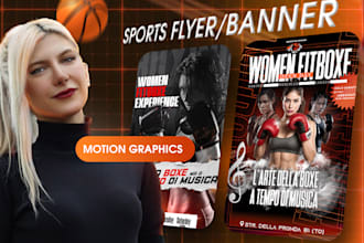 create engaging animated flyer for your sports event