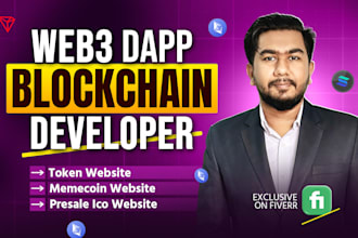 create memecoin, token launch, presale ico and crypto website