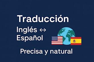 traduciré tus textos del inglés al español con calidad
