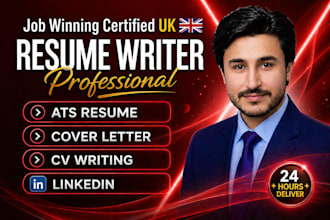 provide professional UK CV writing, ats resume and cover letter