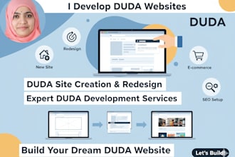 build a responsive duda website and landing page