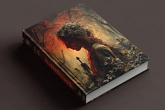 do professional kdp print book cover design