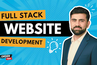 do website development as full stack web developer, front end, backend developer