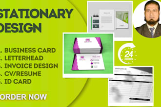 design professional stationery set for your branding