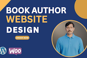 build modern book author website or ebook author website
